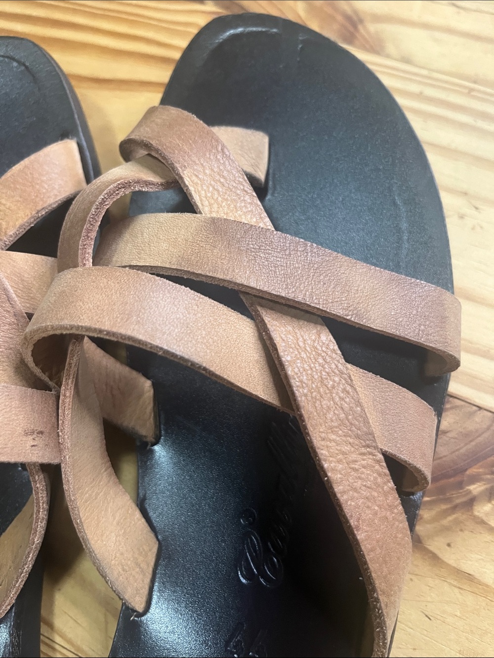 Cavallini Brown Strapy Women’s Slide Sandals - Picture 5 of 8